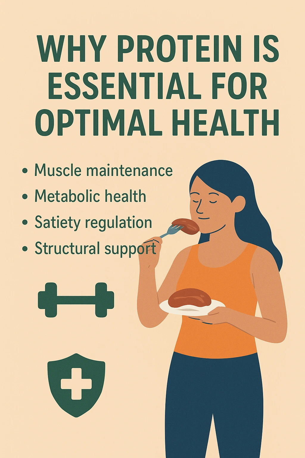 Why Protein is Essential for Optimal Health - Muscle Maintenance, Metabolic Health, Satiety Regulation, Structural Support